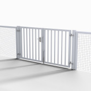 Portail main courante barreaudé en acier galvanisé - 1 ou 2 vantaux – Hauteur : 1 M – Longueur : de 1 à 4 m