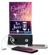 Porte-affiche avec chargeur pour téléphone mobile