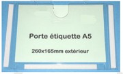 Porte étiquette transparent
