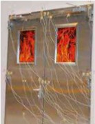 Porte industrielle coupe feu - Panneaux isothermes coupe feu