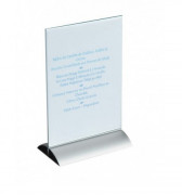 Porte menu de table socle acier - A5 ou A4 