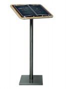 Porte-menu en bois sur pieds