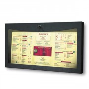 Porte menu extérieur lumineux - 2 ou 3 pages