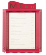 Porte menu mural 1 page