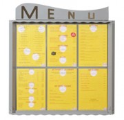 Porte menu mural 6 pages
