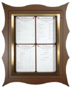 Porte menu mural porte plexi