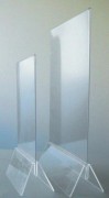 Porte menu plexiglass de table - Dimensions : 22 x 15 - 30 x 21 cm