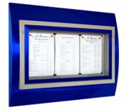 Porte menu restaurant mural 3 pages