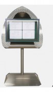 Porte menu sur socle tulipe