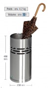 Porte parapluie inox