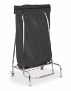 Porte sac poubelle inox