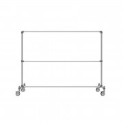 Porte-vêtements double hauteur