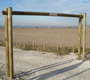 Portique fixe en bois