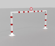 Portique limitateur de hauteur fixe