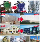 Pose peinture sur façades et des structures en acier