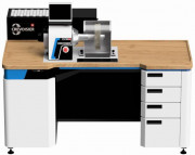 Table de polissage 1 poste 230V - 1720x980 mm - Moteur broche intégré 2,1 kW - Plage de vitesse de 100 à 6000 min-1