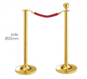 Poteau de guidage doré - Pack de 2 - H.910 mm ou 1000 mm