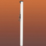 Poteau de tennis rond aluminium