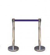 Poteau en inox balisage à sangle 2m