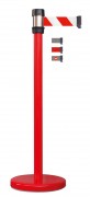 Poteau rouge balisage à sangle 2.10 m