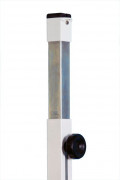Poteaux de badminton à sceller réglables - Matière : structure en acier de 40 x 40 mm - Réglable en hauteur -  à sceller 