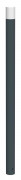 Potelet à sceller tête bombée PMR 1200 mm Anthracite TENOR