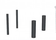 Potelet de ville acier plat