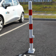 Potelet parking rabattable cylindrique 