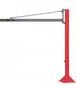 Potence sur fût triangulée aluminium profil creux