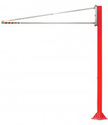 Potence sur fût triangulée légère porte outil