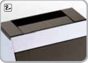 Poubelle à ouverture basculante