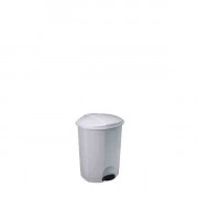 Poubelle à pédale blanche en Polypropylène 