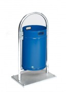 Poubelle avec plaque de fond