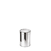 Poubelle basculante inox 7 L - Brillant - L.200 x P200 x H.275 mm
