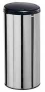 Poubelle bureau à ouverture par pression 45L Inox HANDTOUCH