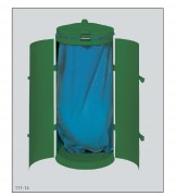 Poubelle compacte acier