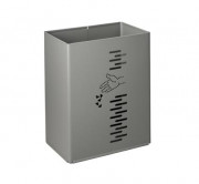 Poubelle rectangulaire pivotante