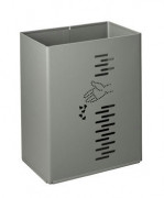 Poubelle rectangulaire pivotante - Gris - 24 L