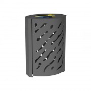 Poubelle 2 compartiments - 2 x 60 L - L.590 mm x P.435 mm x H.845 mm