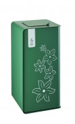 Poubelle tri selectif biodéchets CUBATRI - 2 x 10 L - L.384 x l.380 x H760 mm