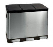 Poubelle tri sélectif intérieur à pédale