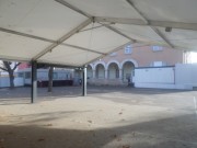Préau modulaire - Largeur : de 5 à 30 m - Hauteur : jusqu'à 6 m - Longueur modulable par travées de 5 m