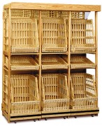 Présentoir à baguettes en osier