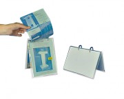 Présentoir catalogues plexi - Plexiglas épaisseur 3 mm - Format 15/21 cm à la verticale ou 21/15 cm à l'horizontal