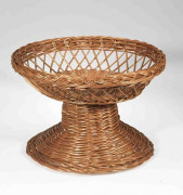 Présentoir en osier rond à 1 étage - ? 360 mm - H. 240 mm