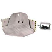 Présentoir inclineur en coin - Inclinaison : 30° - Inox