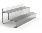 Présentoir podium en plexiglas - 2 à 3 niveaux 
