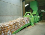 Presse à déchets horizontale - Pression de compactage 1200 kN