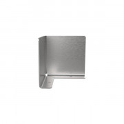 Protection d'angle en inox pour rayon magasin - Epaisseur: 4 mm - Hauteur: de 180 à 500 mm