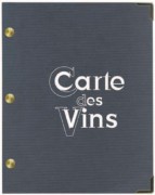Protège menu carte vins
